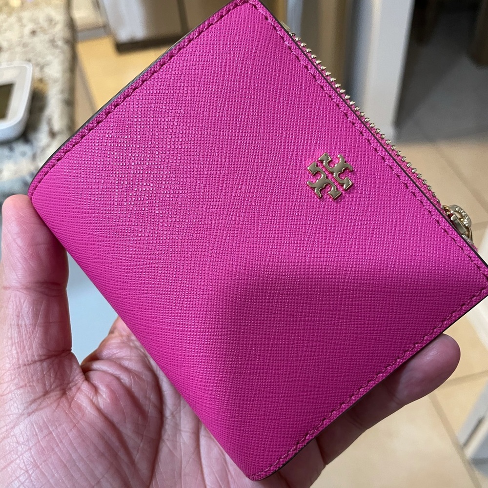 Tory Burch Emerson Mini Wallet (Hot Pink)